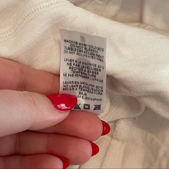 SUNDRY Beach Happy Off Shoulder Pullover In Pigment Paper Size 2 (Medium) - Picture 8 of 10